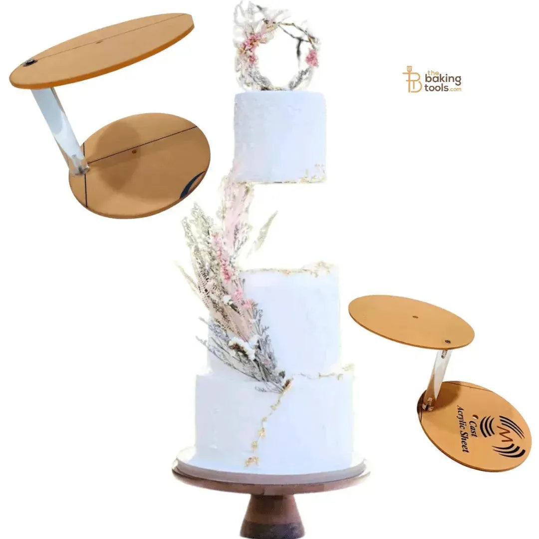6 Inch Floating Cake Stand Spacer Base Acrylic Thick Rod Cake Tier Separator - thebakingtools.com