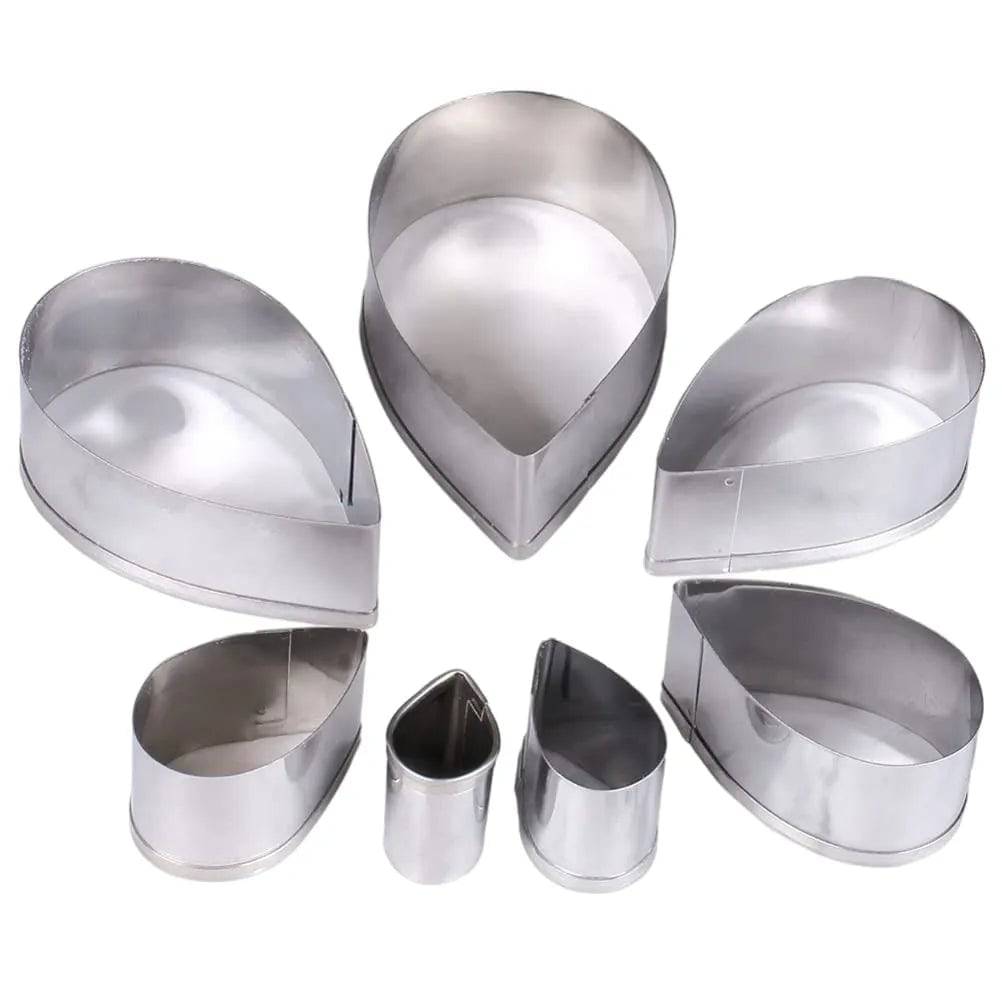 6 PCs Austin Rose Cutter - thebakingtools.com