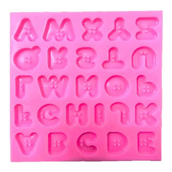 Alphabet Dot Shape Silicone Fondant Gum Paste Mould - thebakingtools.com