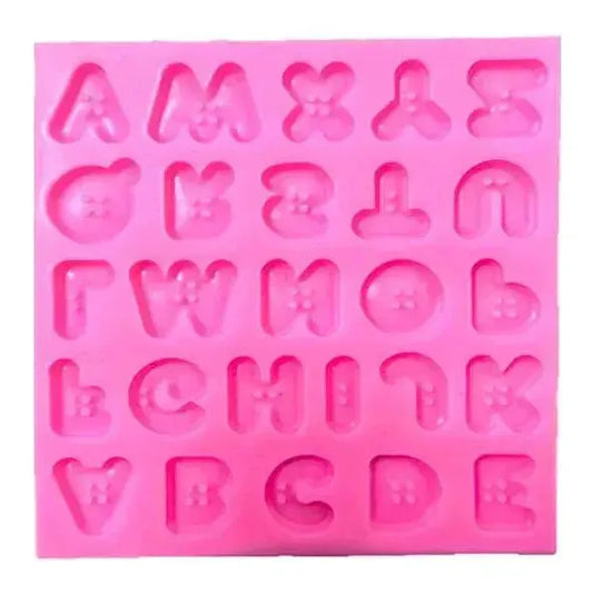 Alphabet Dot Shape Silicone Fondant Gum Paste Mould - thebakingtools.com