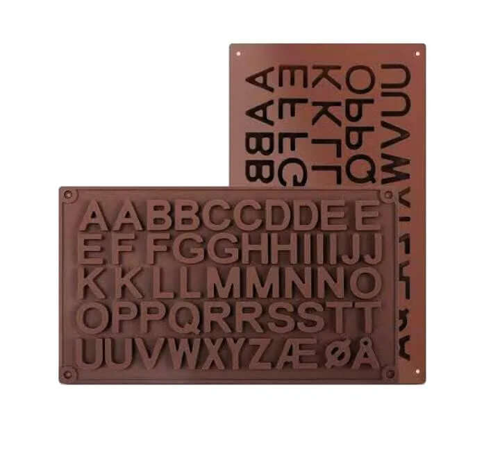 Alphabet Silicon Chocolate Mould - thebakingtools.com