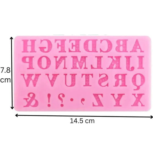 Alphabet Symbol Shape - Silicone Fondant Gum Paste Mould - thebakingtools.com