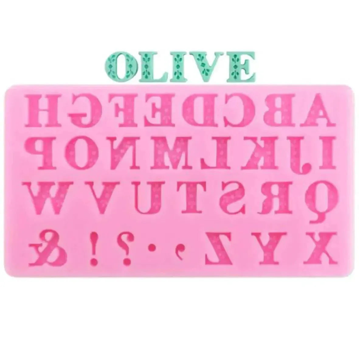 Alphabet Symbol Shape - Silicone Fondant Gum Paste Mould - thebakingtools.com