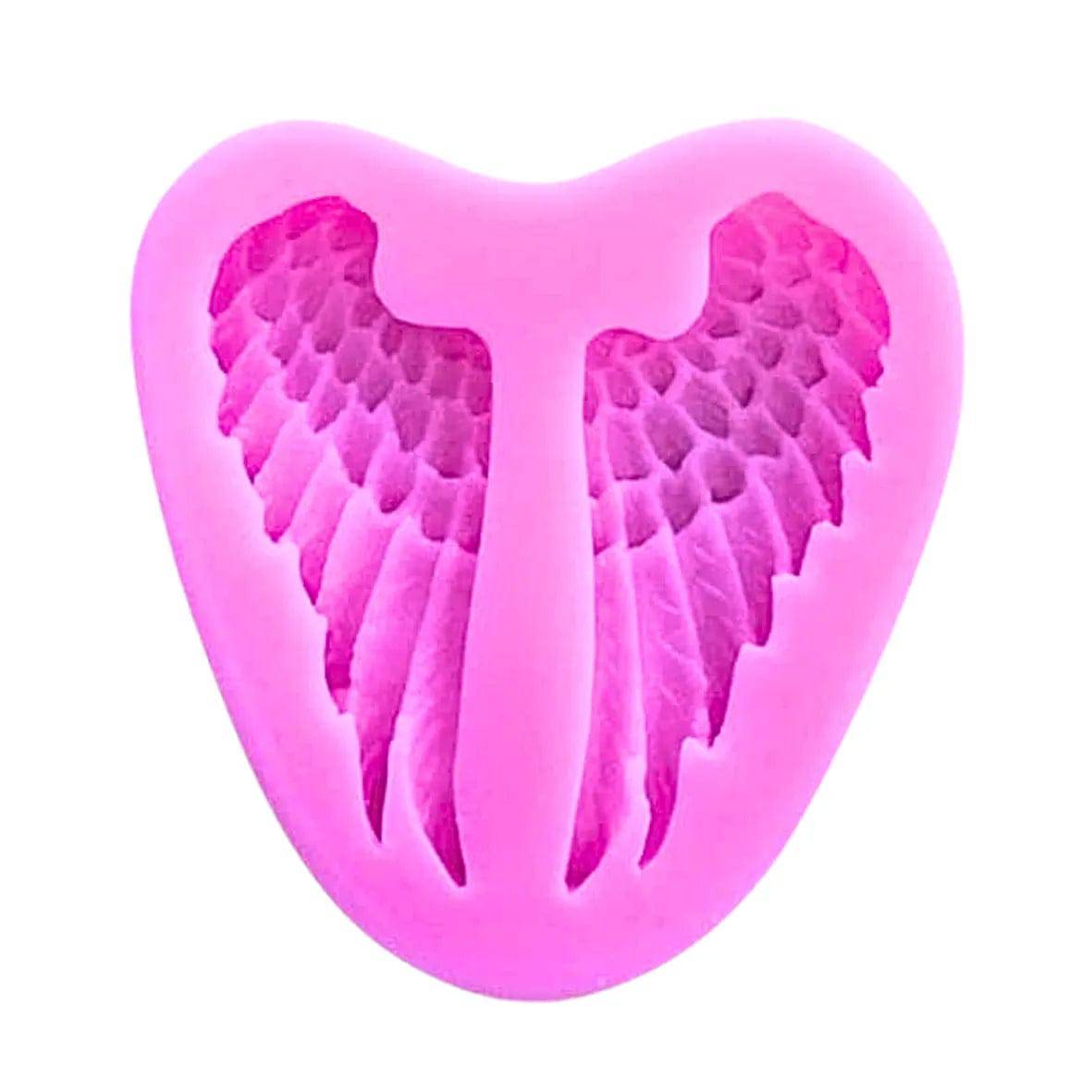 Angel Wings Shape Silicone Fondant Gum Paste Mould - thebakingtools.com