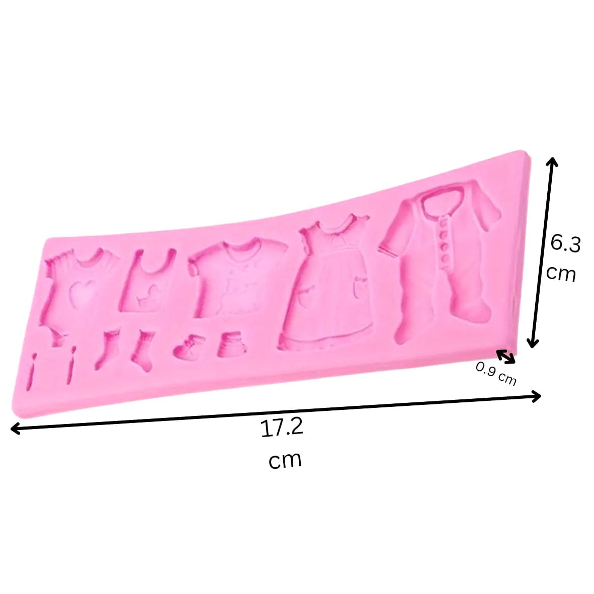 Baby Cloth - Silicone Fondant Gum Paste Mould - thebakingtools.com