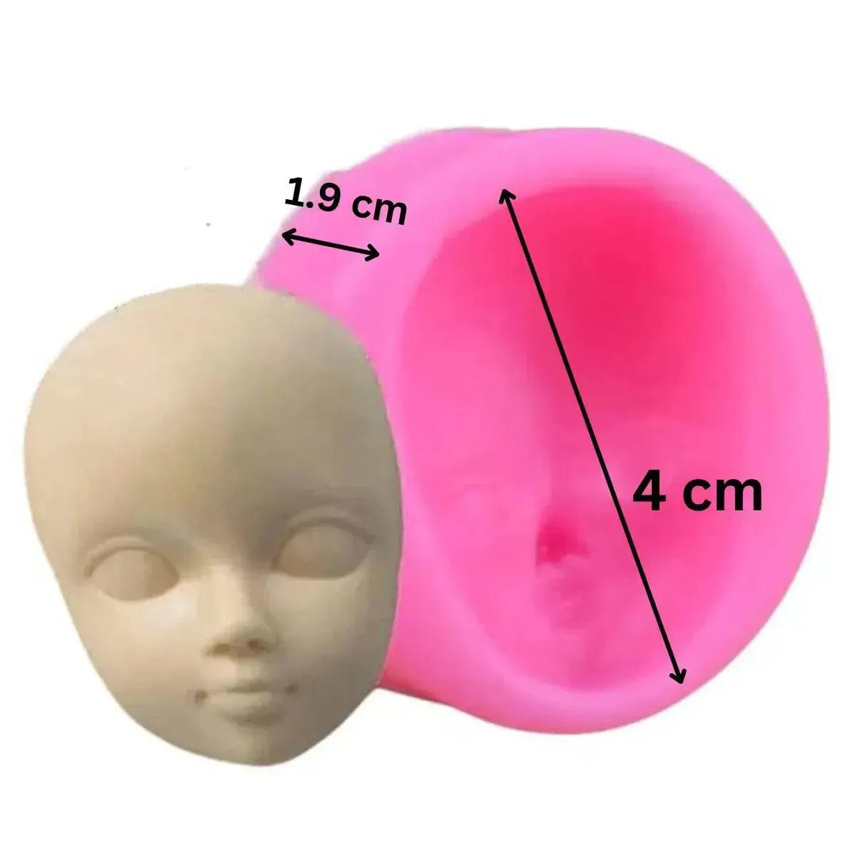 Baby Face - Silicone Fondant Gum Paste Mould - thebakingtools.com