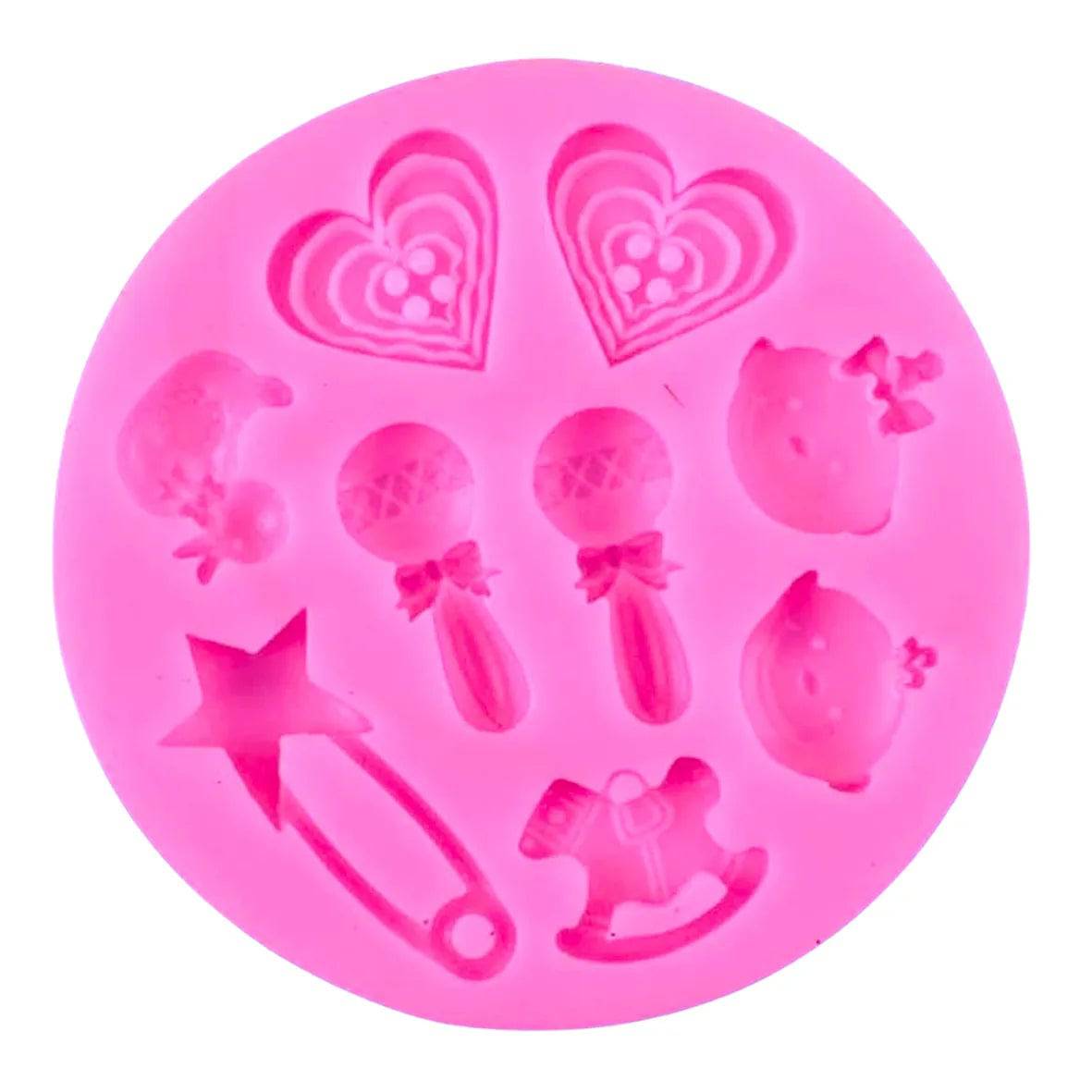 Baby Tool Shape 1 - Silicone Fondant Gum Paste Mould - thebakingtools.com