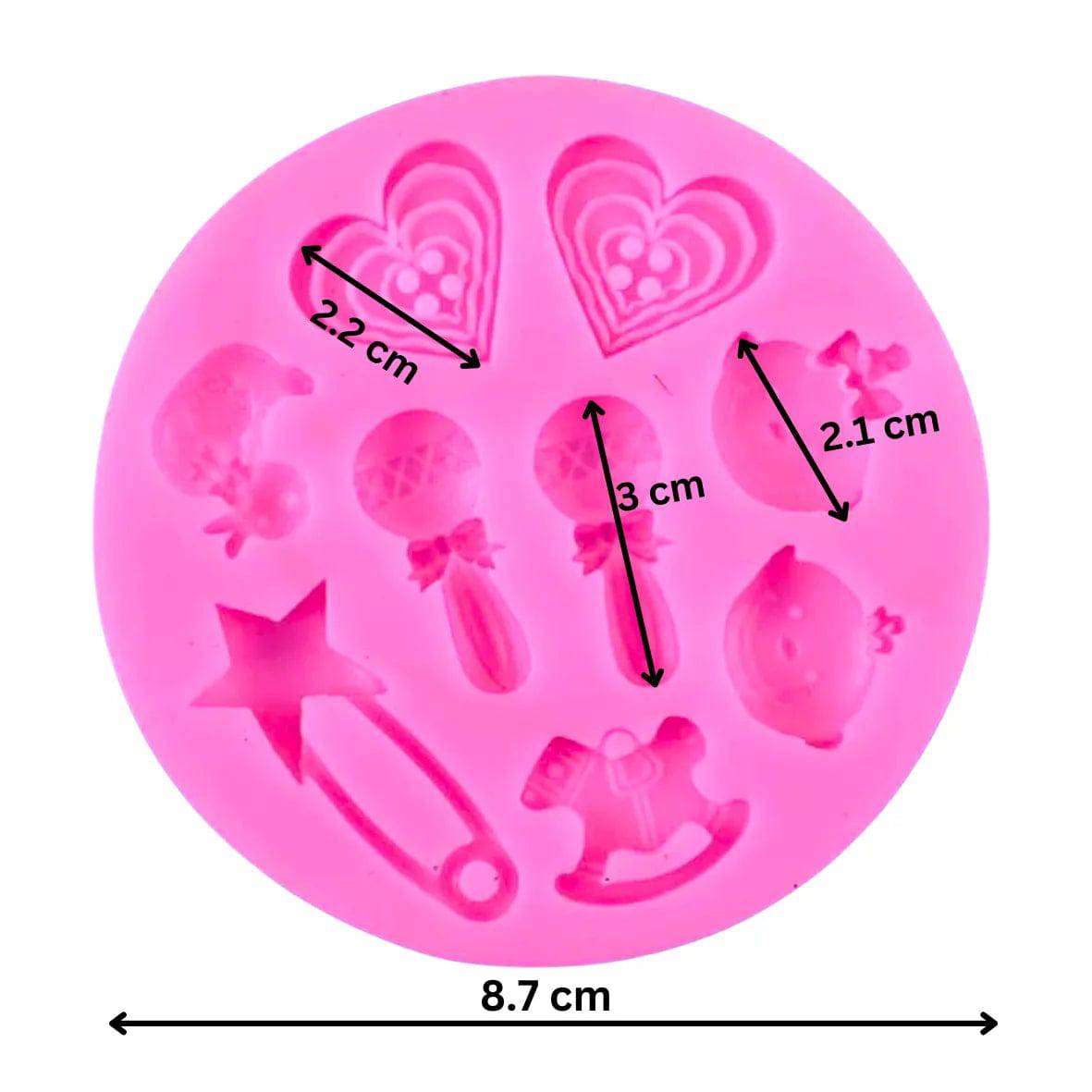 Baby Tool Shape 1 - Silicone Fondant Gum Paste Mould - thebakingtools.com