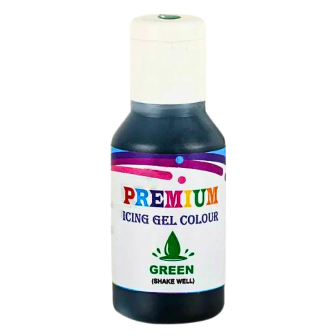 Bakehaven Premium Icing Gel Green Colour - 20g - thebakingtools.com