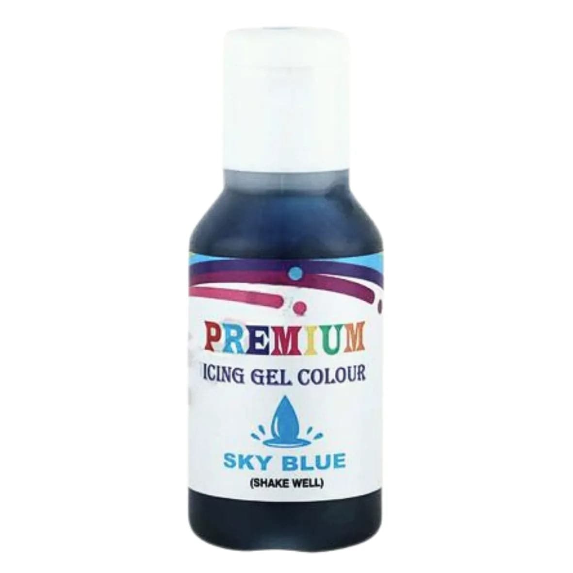 Bakehaven Premium Icing Gel Sky Blue Colour - 20g - thebakingtools.com