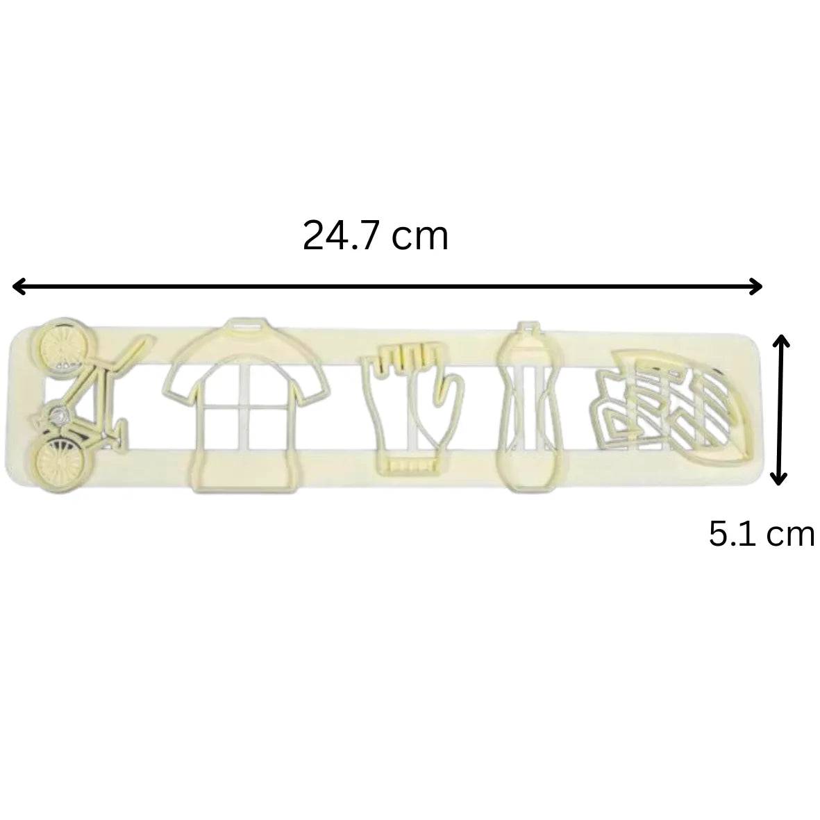 Bicycle Embossing Strip Plunger Cutter - thebakingtools.com