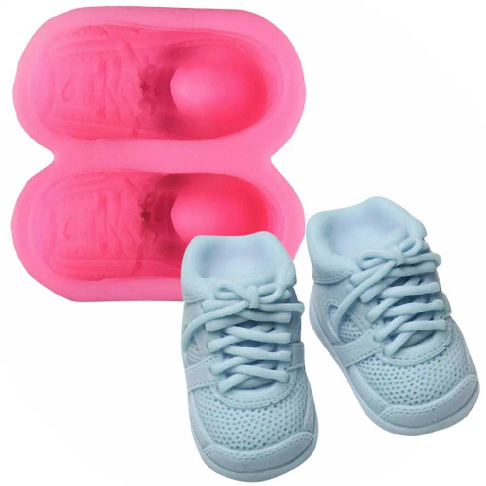 Big Baby Shoes Silicone Fondant Gum Paste Mould - thebakingtools.com