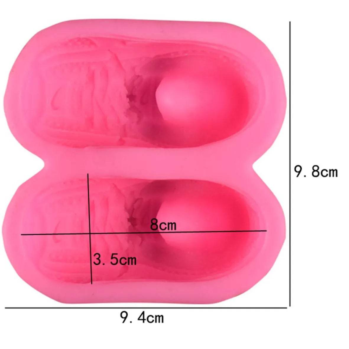 Big Baby Shoes Silicone Fondant Gum Paste Mould - thebakingtools.com