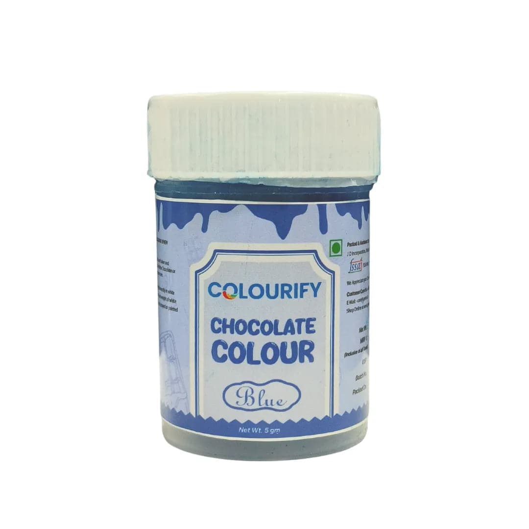 Blue Chocolate Colour 5 Grams | Colourify Chocolate Colour - thebakingtools.com