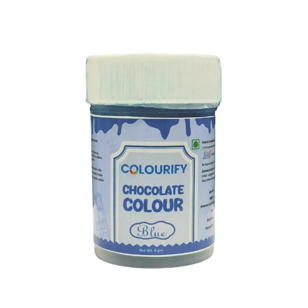 Blue Chocolate Colour - 5 Grams | Colourify Powder Chocolate Colour - thebakingtools.com