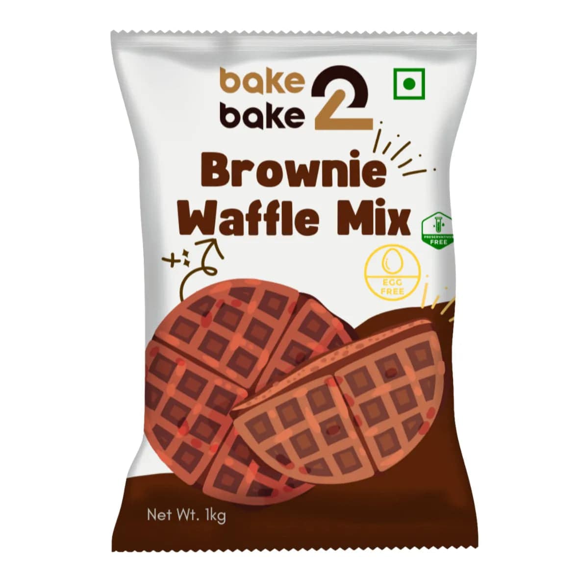 Brownie Waffle Premix 1Kg - Bake2Bake by TheBakingTools - thebakingtools.com