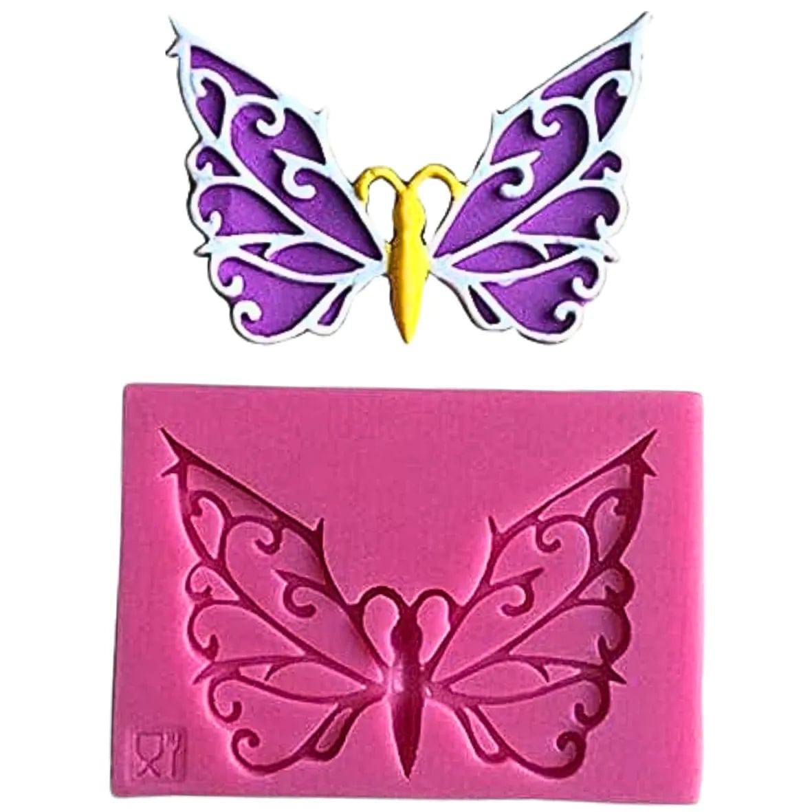 Butterfly Shaped Silicone Fondant Gum Paste Mould - thebakingtools.com