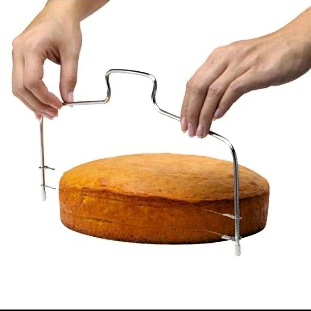 Cake Slicer/Leveler/Cutter/Divider for Making Cake with Adjustable Wire - thebakingtools.com