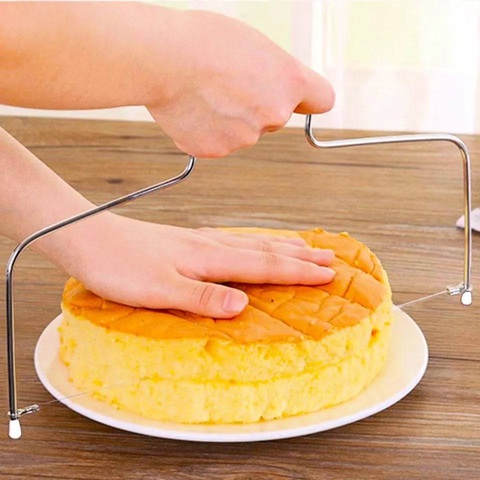 Cake Slicer/Leveler/Cutter/Divider for Making Cake with Adjustable Wire - thebakingtools.com