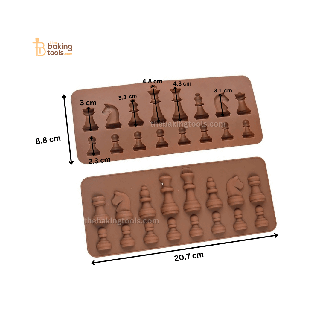 Chess Shaped Silicone Chocolate Mould - thebakingtools.com