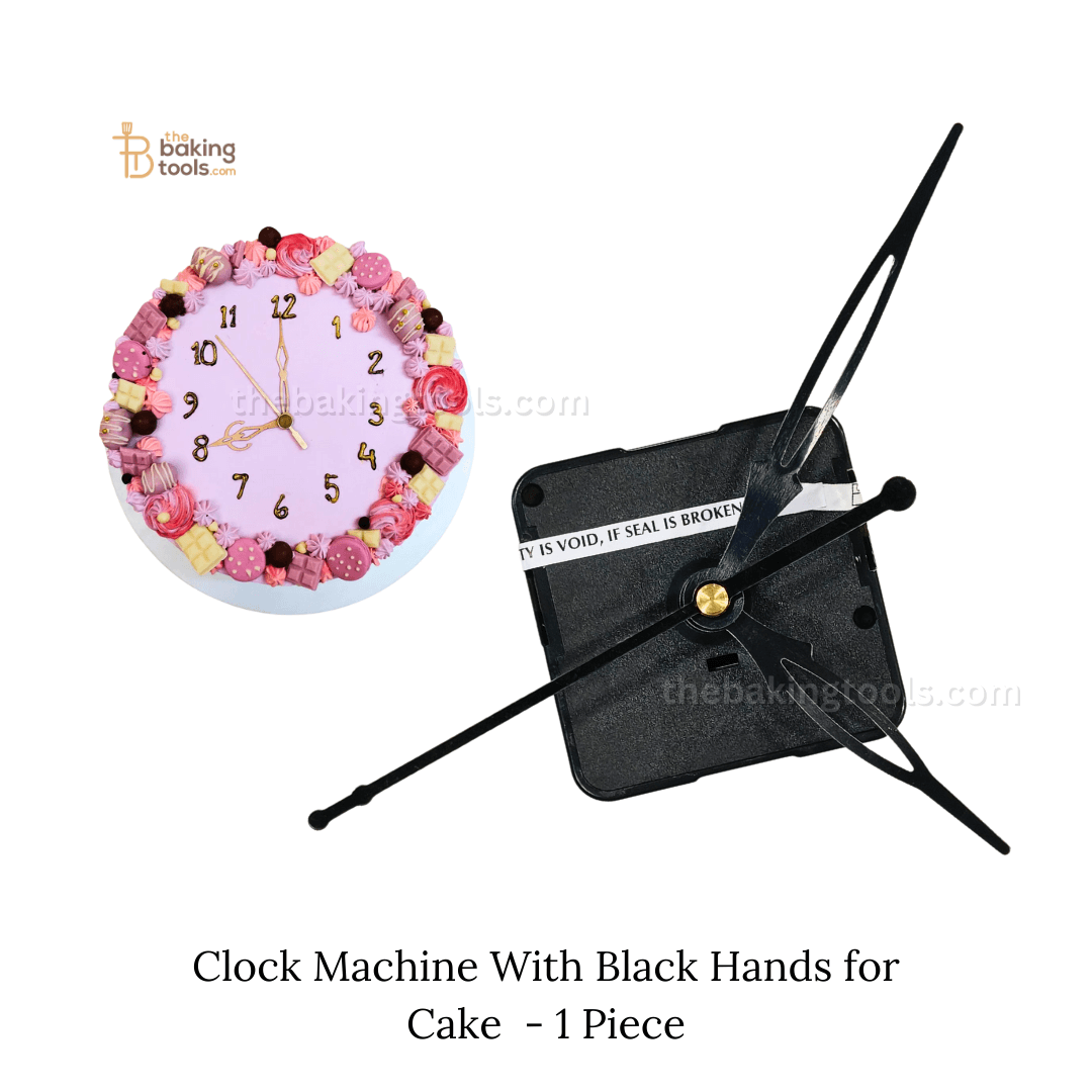 Clock Machine With Black Hands for Cake - 1 Piece (D.I.Y.) - thebakingtools.com