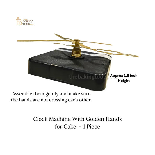 Clock Machine With Black Hands for Cake - 1 Piece (D.I.Y.) - thebakingtools.com