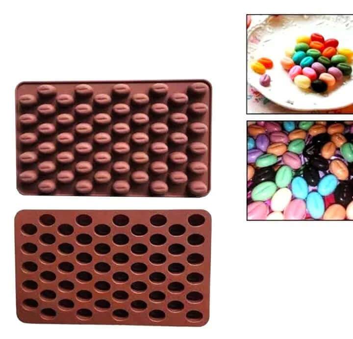 Coffee Beans Silicon Chocolate Mould - thebakingtools.com