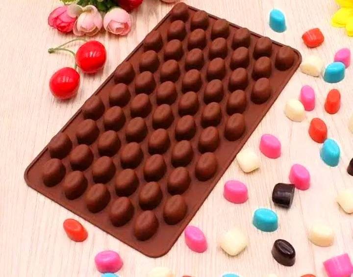 Coffee Beans Silicon Chocolate Mould - thebakingtools.com