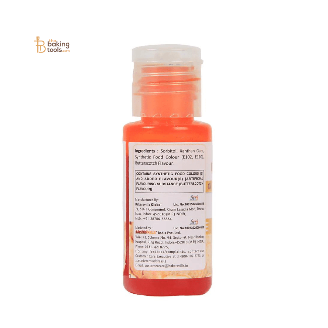 Colourmist Caramel Yellow Oil Colour With Butterscotch Flavour - 30g - thebakingtools.com