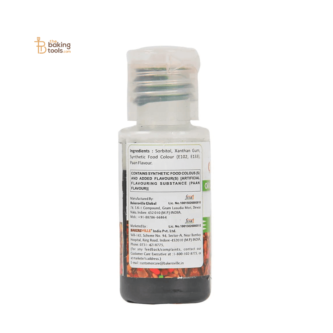 Colourmist Green Oil Colour With Paan Flavour - 30g - thebakingtools.com