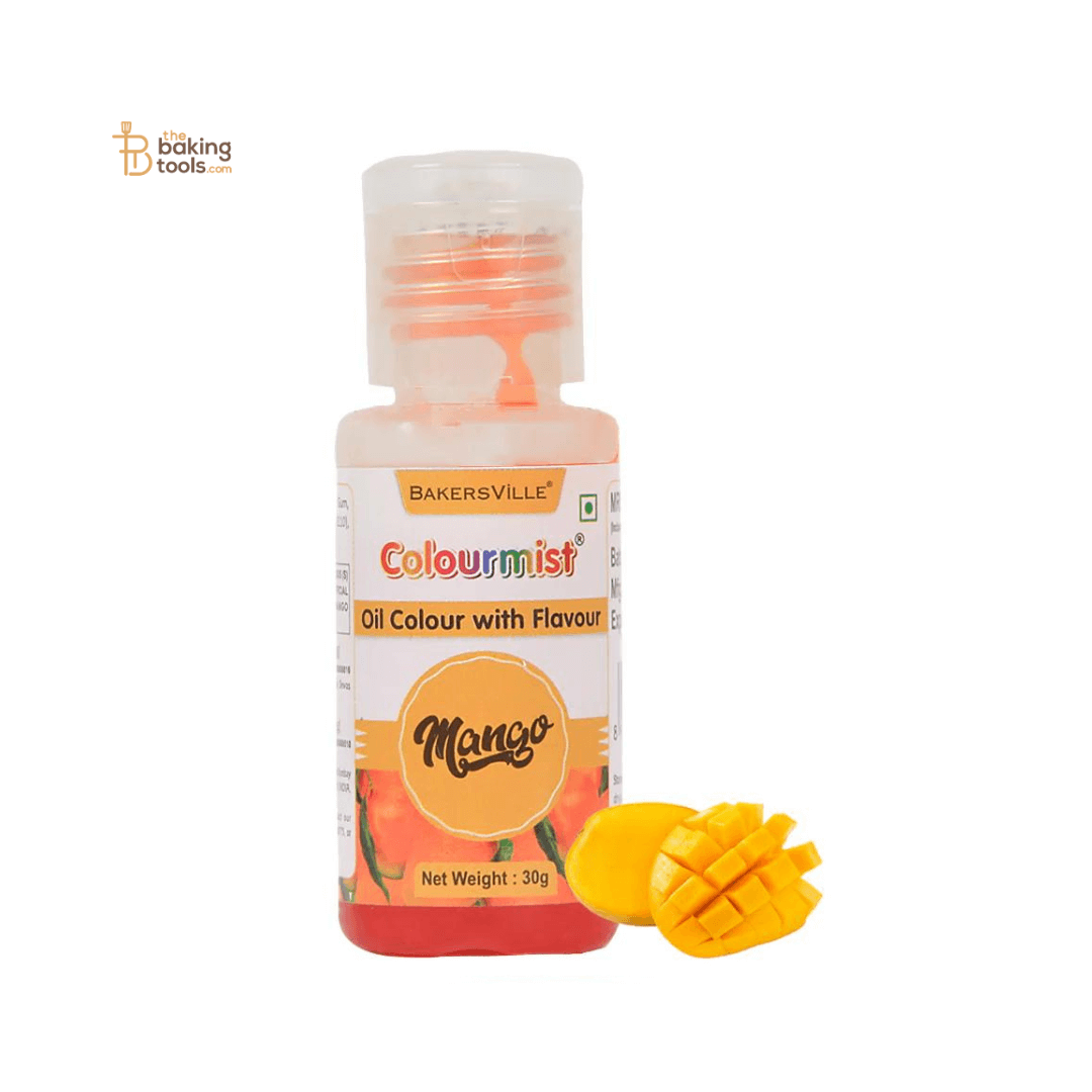 Colourmist Orange Oil Colour With Mango Flavour - 30g - thebakingtools.com