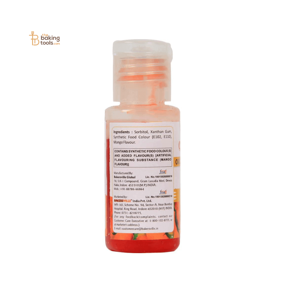 Colourmist Orange Oil Colour With Mango Flavour - 30g - thebakingtools.com