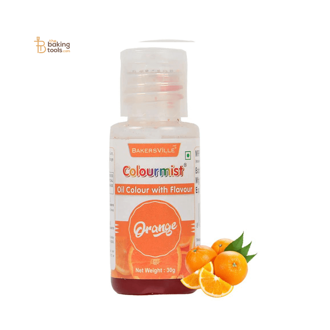 Colourmist Orange Oil Colour With Orange Flavour - 30g - thebakingtools.com