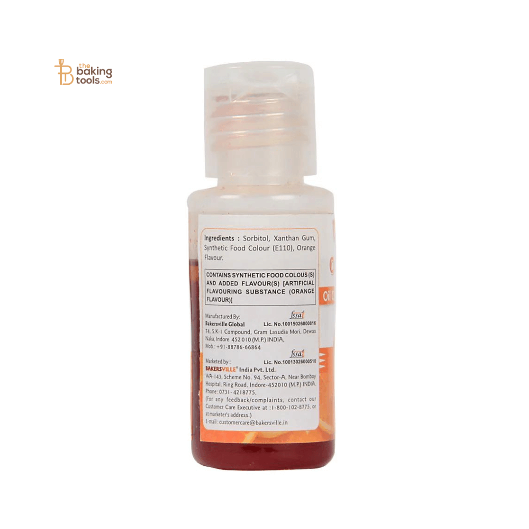 Colourmist Orange Oil Colour With Orange Flavour - 30g - thebakingtools.com