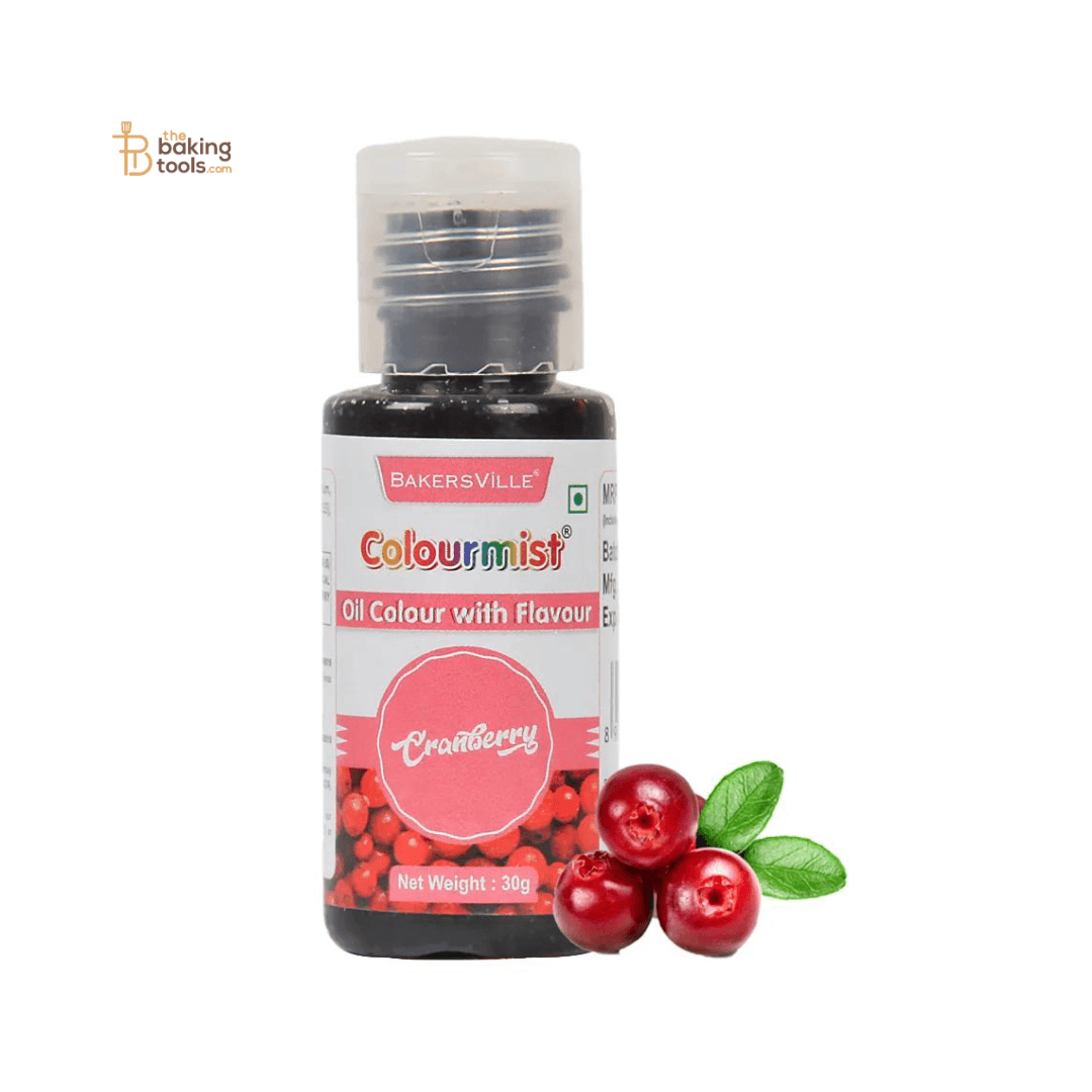 Colourmist Pink Oil Colour With Cranberry Flavour - 30g - thebakingtools.com