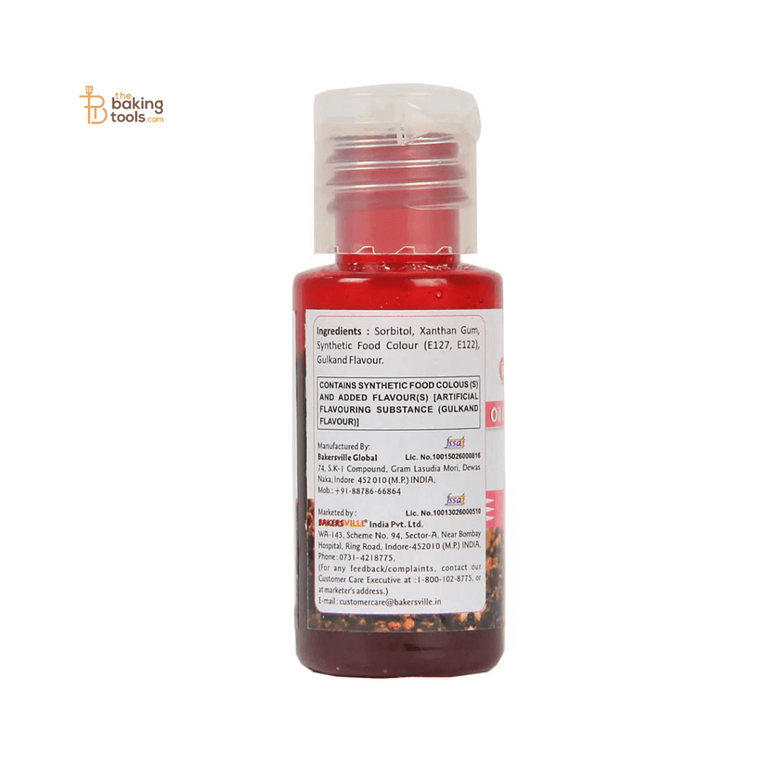 Colourmist Pink Oil Colour With Gulkand Flavour - 30g - thebakingtools.com