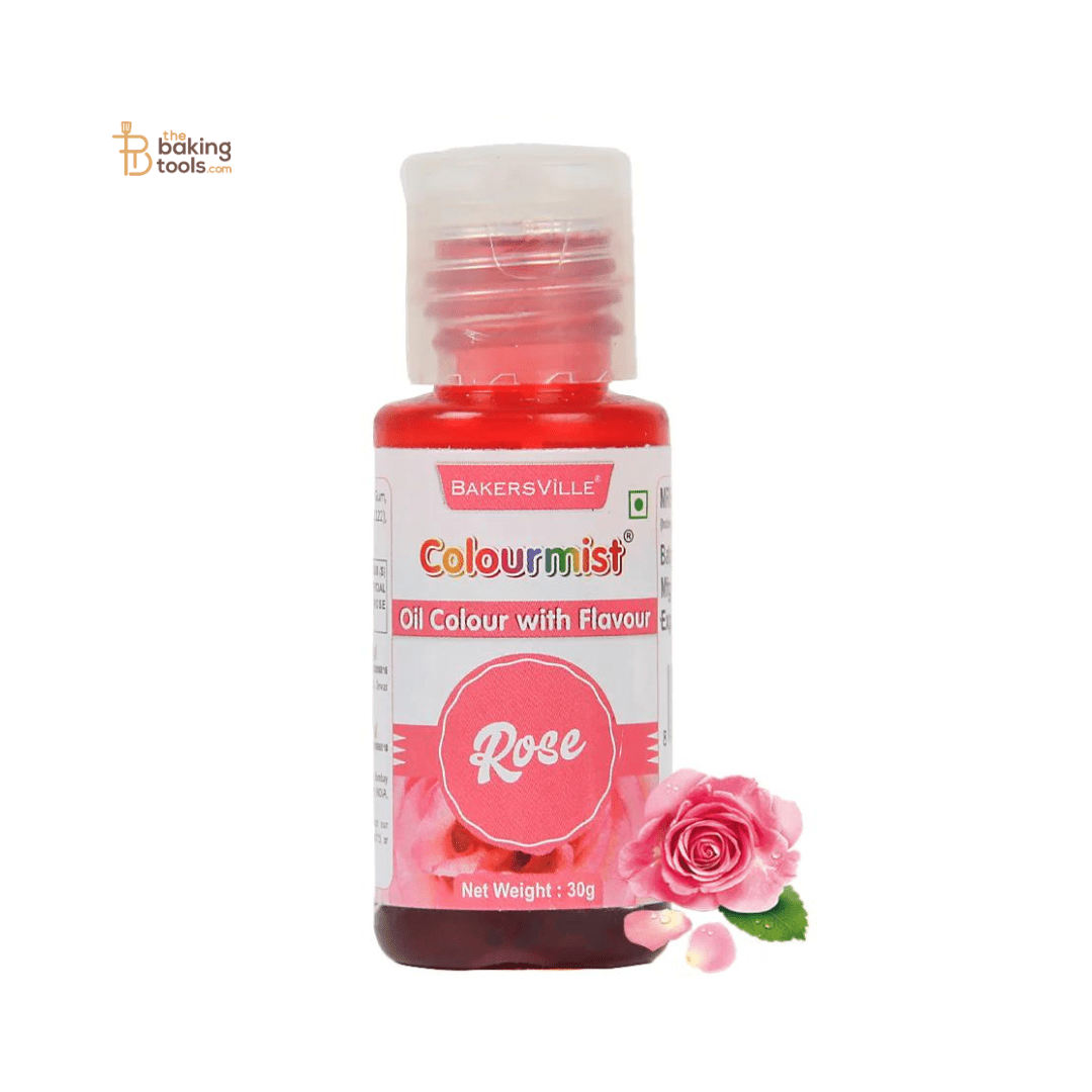 Colourmist Pink Oil Colour With Rose Flavour - 30g - thebakingtools.com