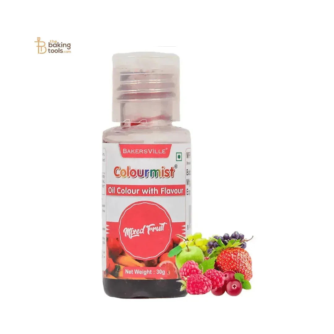 Colourmist Red Oil Colour With Mixed Fruit Flavour - 30g - thebakingtools.com