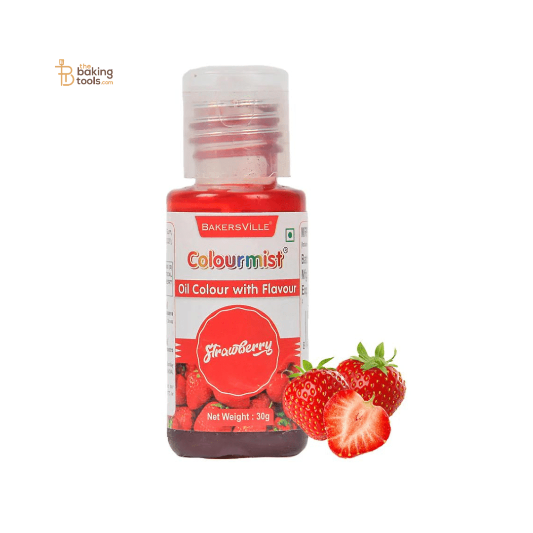 Colourmist Red Oil Colour With Strawberry Flavour - 30g - thebakingtools.com