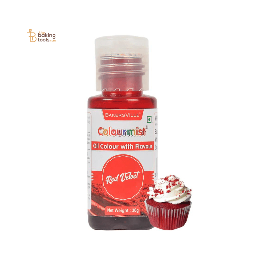 Colourmist Red Velvet Oil Colour With Flavour - 30g - thebakingtools.com