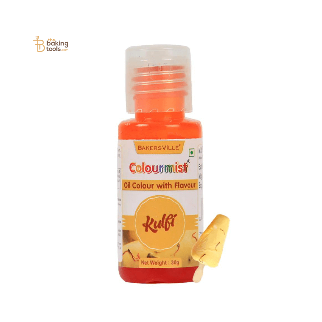 Colourmist Yellow Oil Colour With Kulfi Flavour - 30g - thebakingtools.com