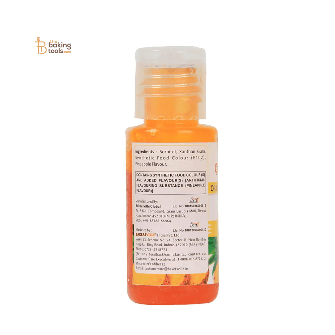 Colourmist Yellow Oil Colour With Pineapple Flavour - 30g - thebakingtools.com