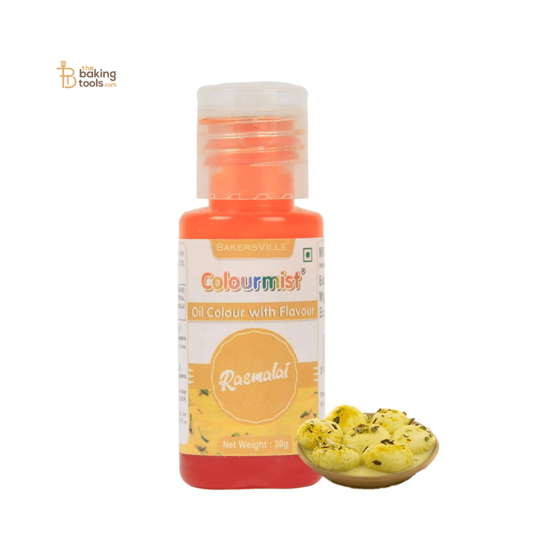 Colourmist Yellow Oil Colour With Rasmalai Flavour - 30g - thebakingtools.com