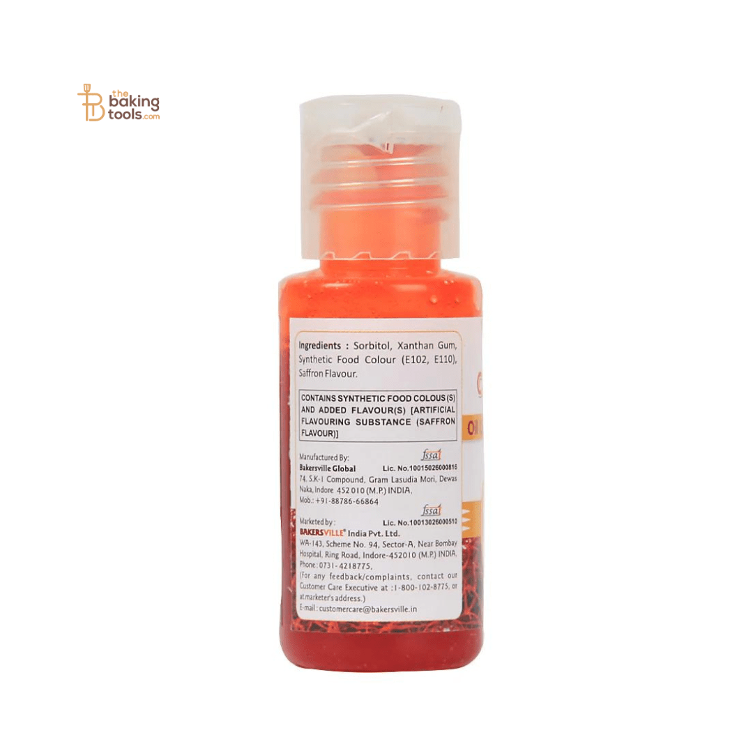 Colourmist Yellow Oil Colour With Saffron Flavour - 30g - thebakingtools.com