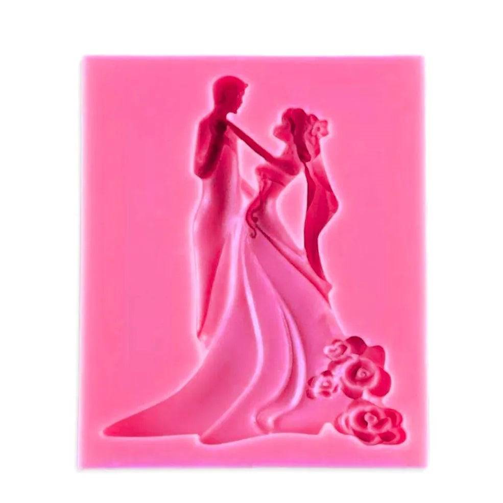 Couple Shape - Silicone Fondant Gum Paste Mould - thebakingtools.com