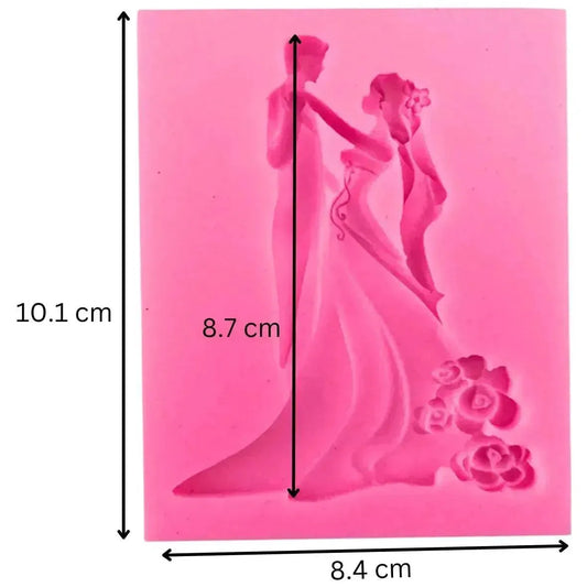 Couple Shape - Silicone Fondant Gum Paste Mould - thebakingtools.com
