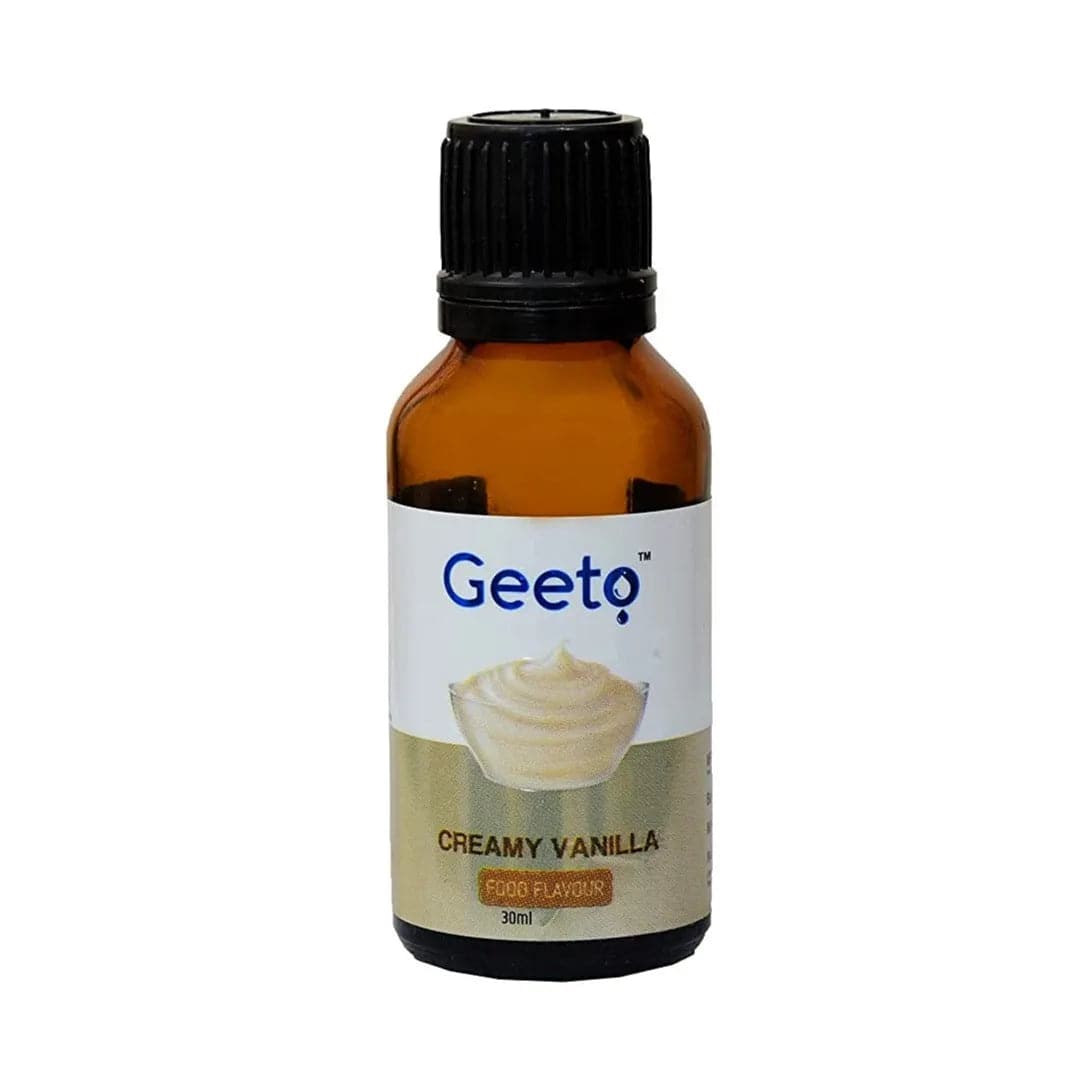 Creamy Vanilla Food Flavour Essence | 30ml | Geeto Food Flavour - thebakingtools.com