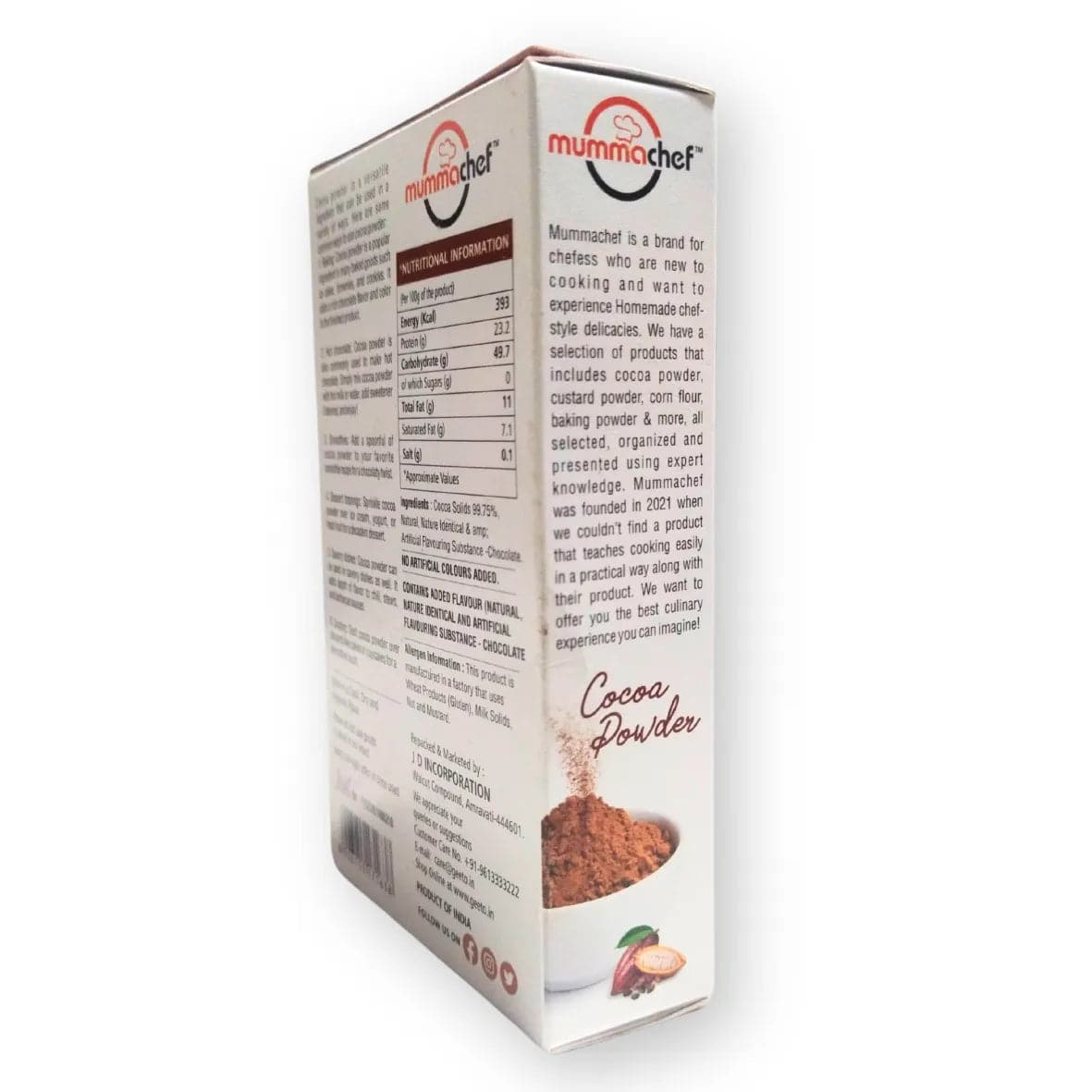 Dark Cocoa Powder 50 Grams | Mummachef Dark Cocoa Powder - thebakingtools.com