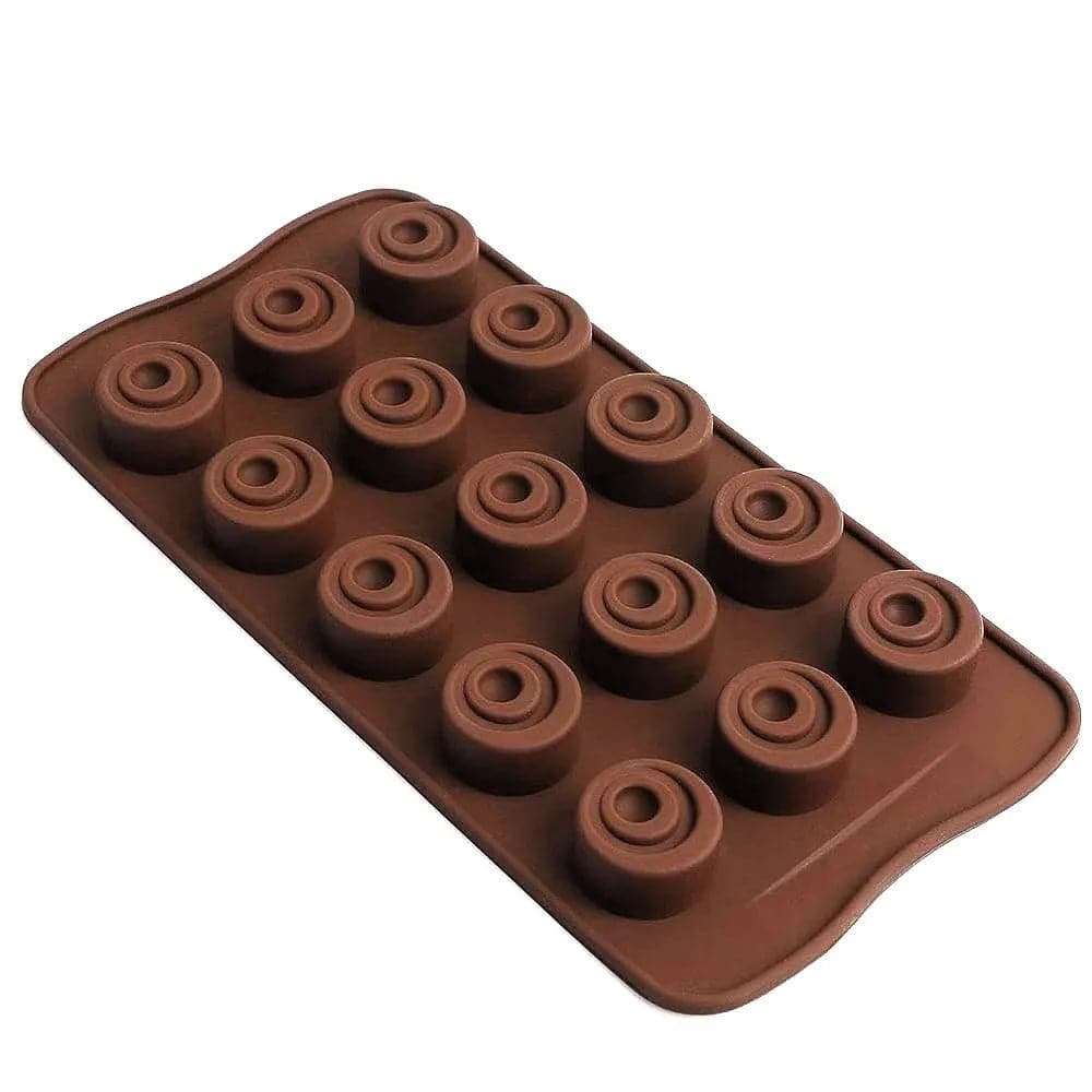 Double Round Shape Silicon Chocolate Mould - thebakingtools.com