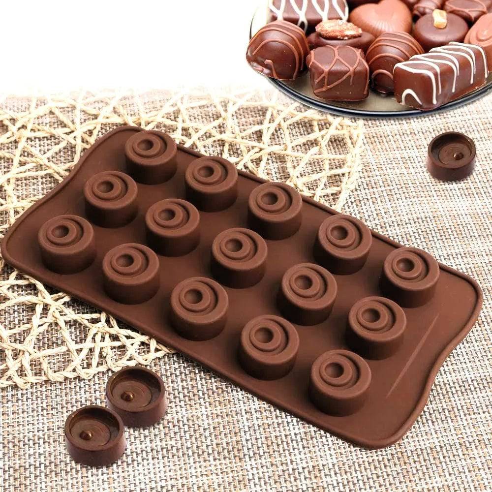 Double Round Shape Silicon Chocolate Mould - thebakingtools.com